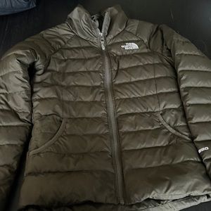 Girls north face olive green size medium 10/12 jacket